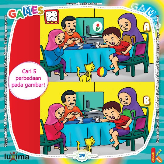 Mencari Perbedaan Dua Gambar  Untuk Anak  Tk Info Terkait 