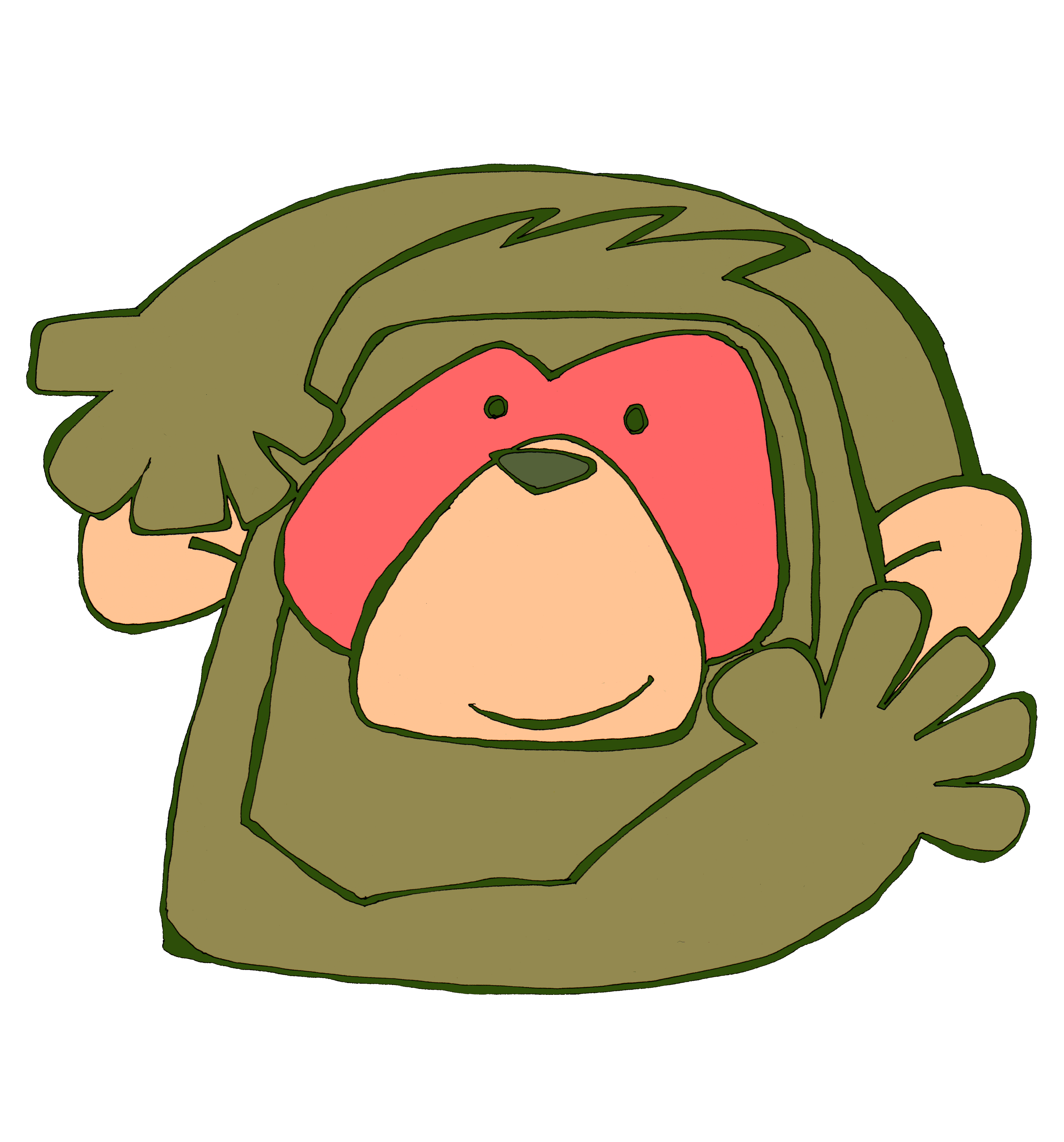 すべての動物の画像 これまでで最高のお猿 イラスト かわいい
