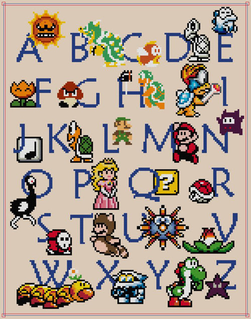 These patterns are all free to use, just click the image and you'll be redirected to where the pattern is. How I Make Video Game Cross Stitch Patterns Sprite Stitch