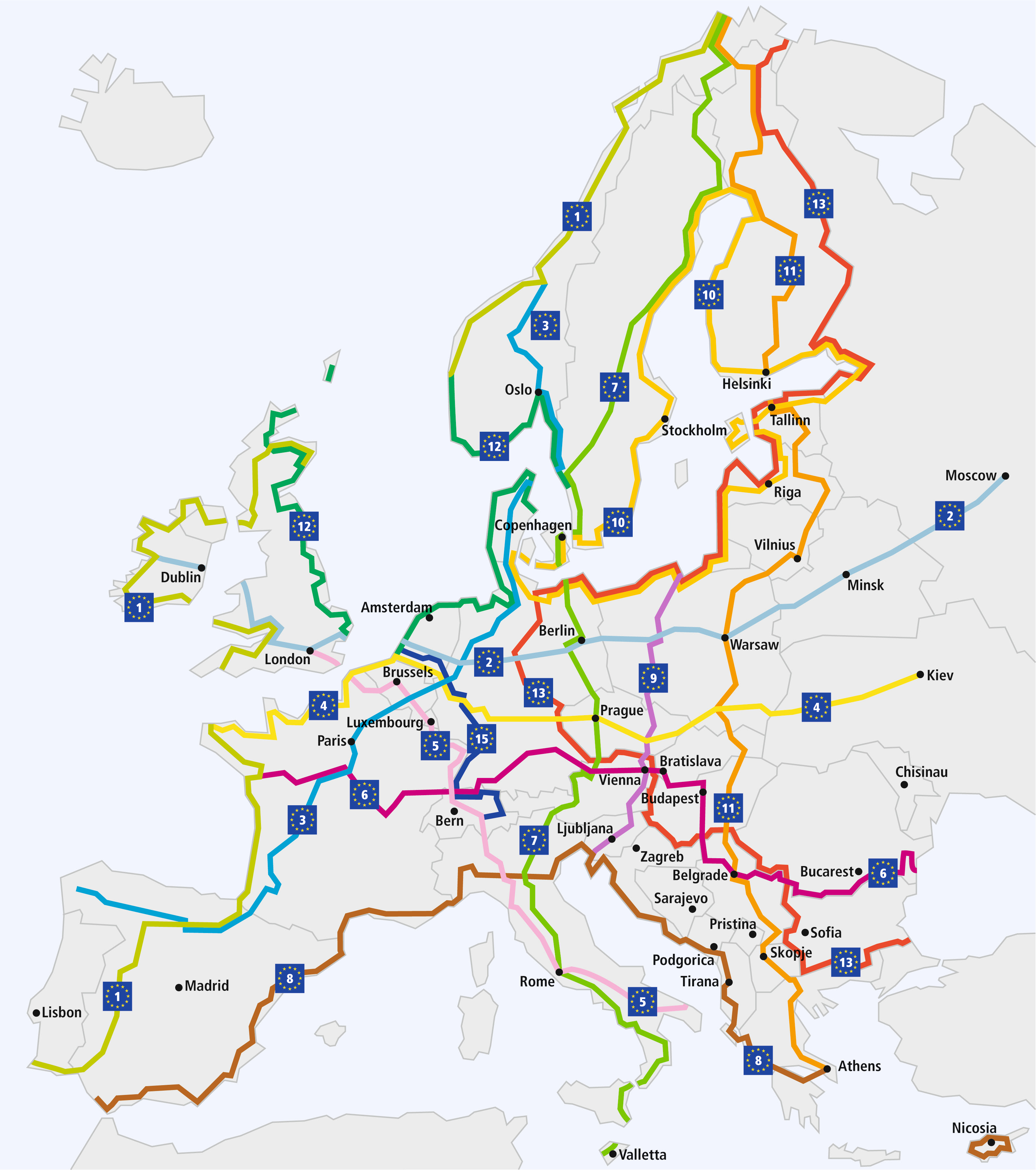 25 Impressionnant Carte Route Europe