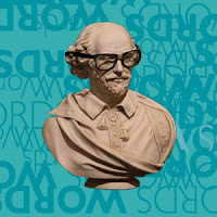 Image of Shakespeare Bust with glasses