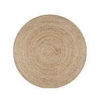 Hand woven jute area rug