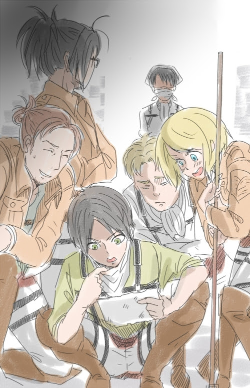 無料イラスト画像 最新進撃の巨人 リヴァイ班 イラスト