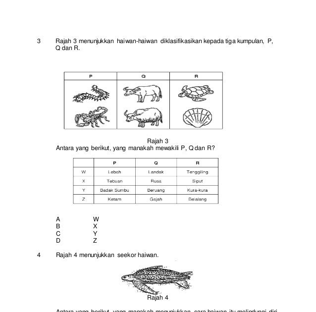 Soalan Sains Tahun 4 Kssr Sjkt - Tersoal q