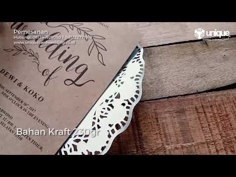  Desain  Undangan  Pernikahan Tema  Rustic  Kartu Undangan 