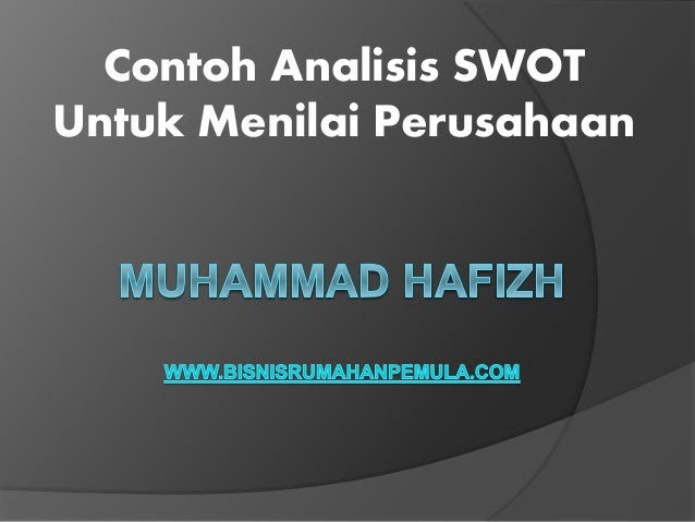 Contoh Analisis Swot Perusahaan - Contoh 36