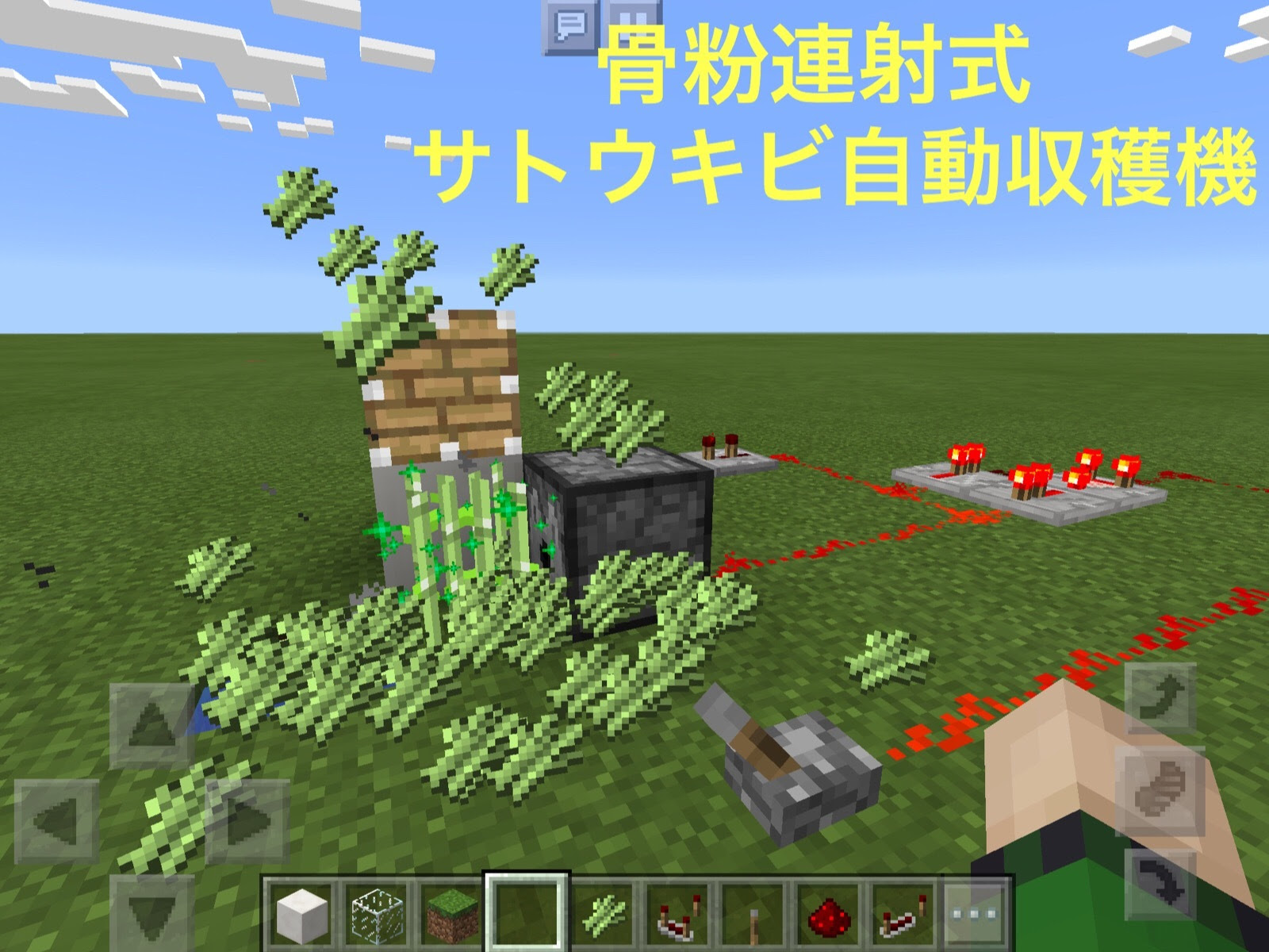 最高のマインクラフト 最新マイクラ サトウキビ 半自動