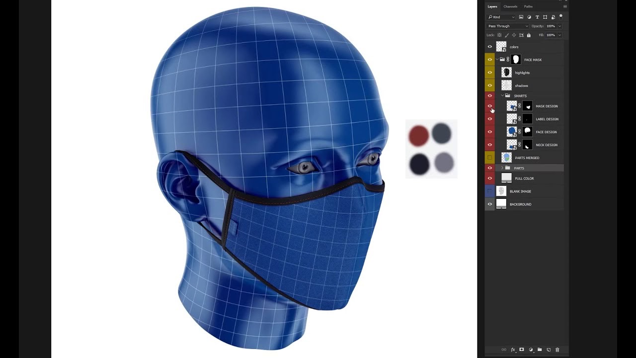 Download Ski Mask Mockup Free - Anti Pollution Face Mask With ...