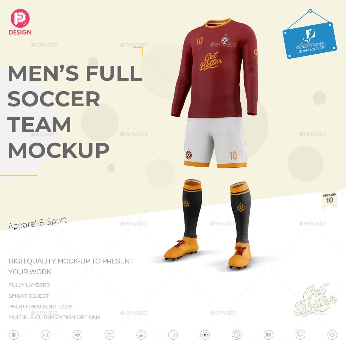 Download Soccer Jersey Back Mockup Free