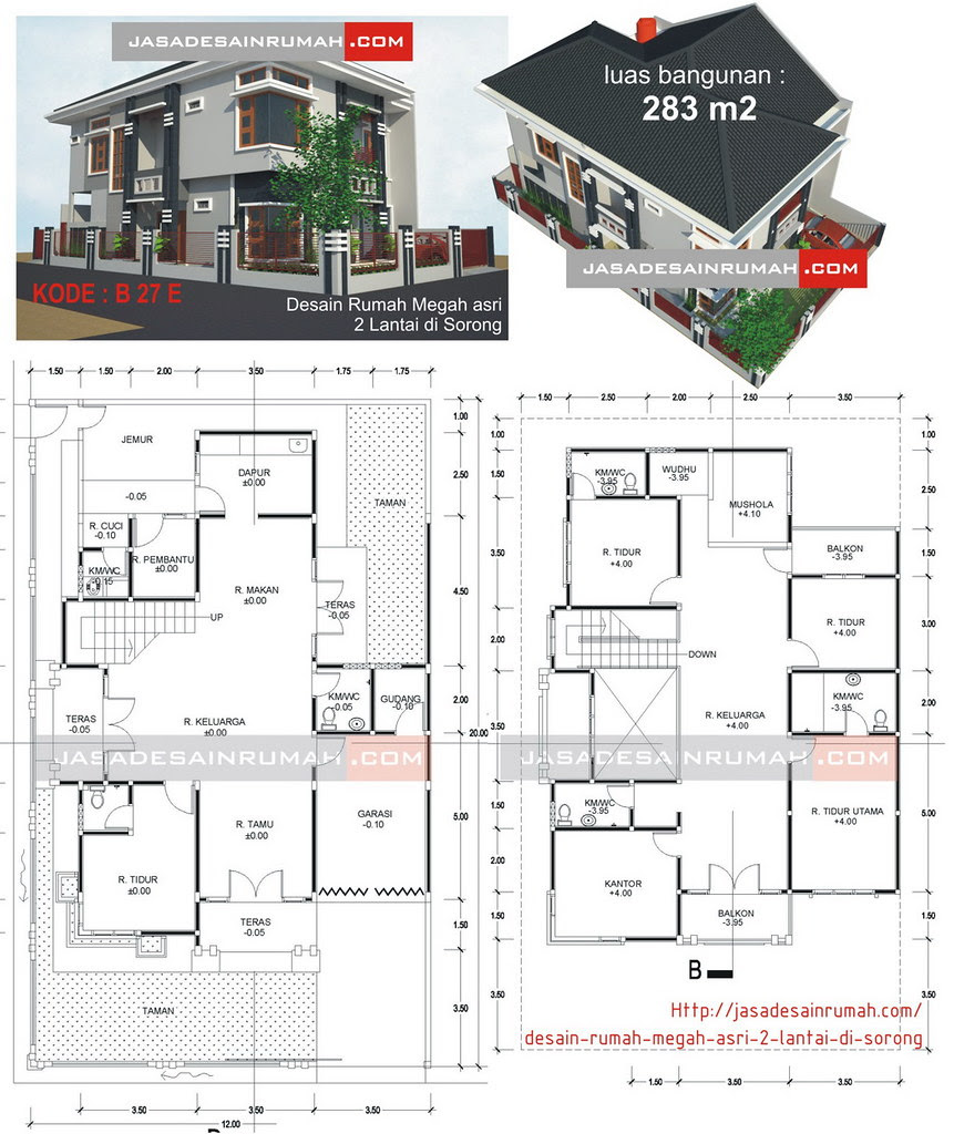 Desain Rumah Pojok Minimalis Lina Unpuntounarte