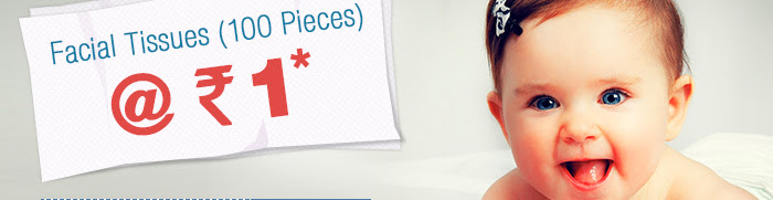 Facial Tissues (100 Pieces)@ Rs 1*