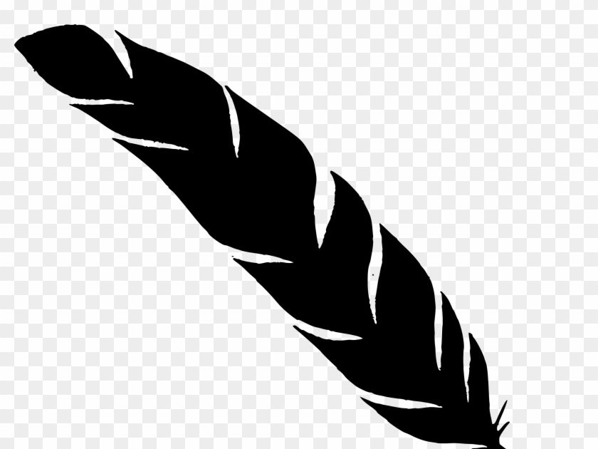 Download Khcommer: Simple Peacock Feather Clipart Black And White