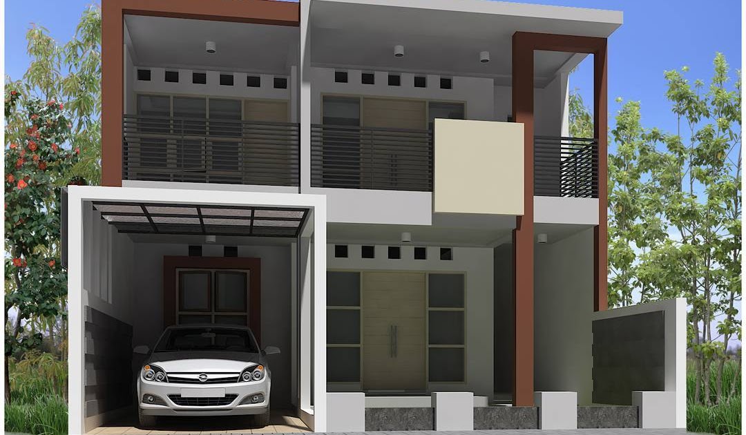 15 Contoh Rumah  Minimalis  2 Lantai Tanpa  Atap Genteng  