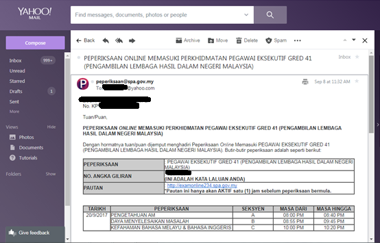 Contoh Soalan Peperiksaan Pegawai Eksekutif LHDN Gred 41 
