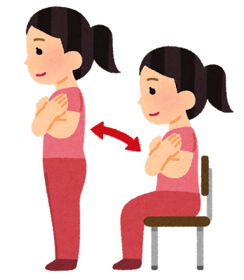 ベストコレクション かがむ イラスト かがむ イラスト 横