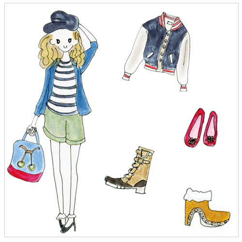 無料イラスト画像 最高おしゃれ 洋服 イラスト 手書き