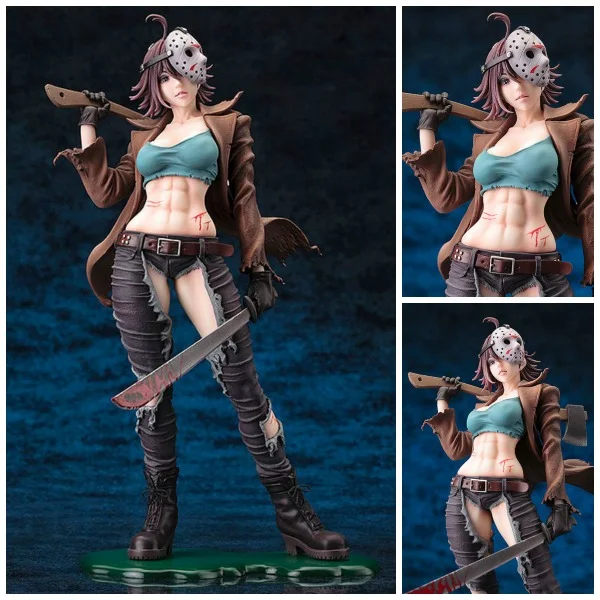 JASON VOORHEES ESTATUA 22 CM FREDDY VS JASON 2ND EDITION BISHOUJO