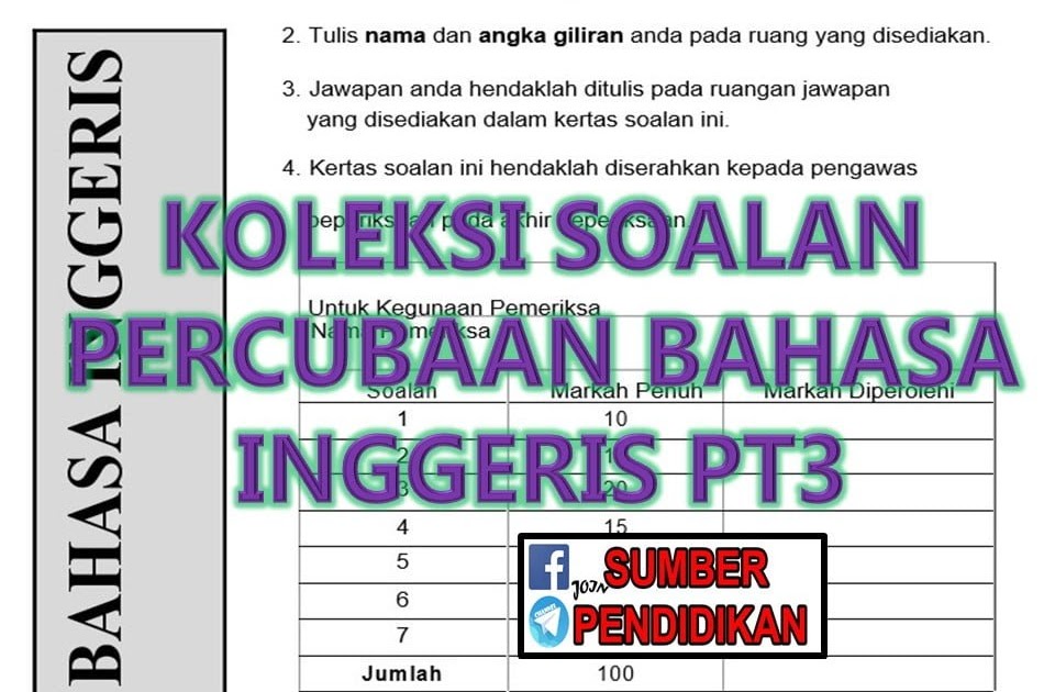 Contoh Soalan Percubaan Pt3 Bahasa Melayu 2019 - Contoh Bait