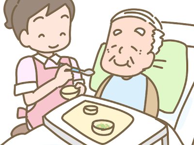 かわいい動物画像 看護師 食事介助 イラスト