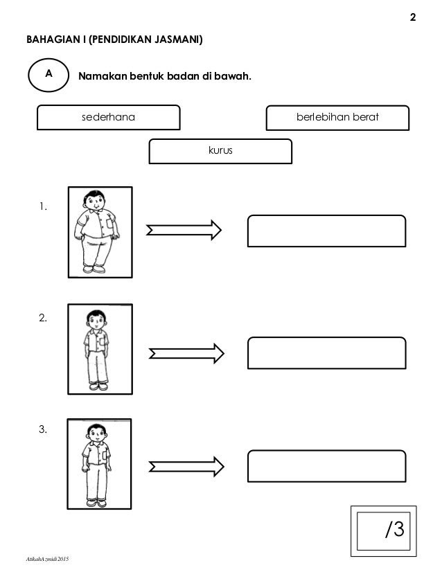 Soalan English Tahun 3 Paper 1 - Contoh Tempo