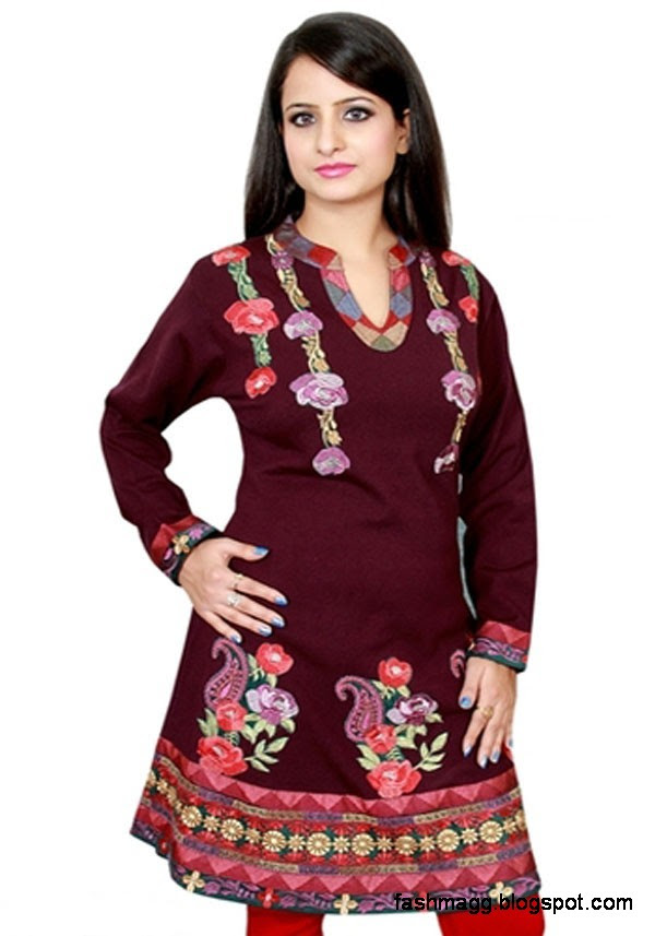 Fashion & Fok: Indian Kurti New Woolen Winter Dress 
