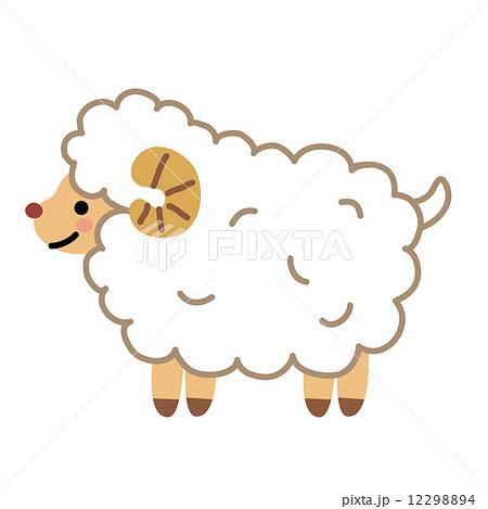 最高ひつじ 羊 イラスト 簡単 すべての動物画像
