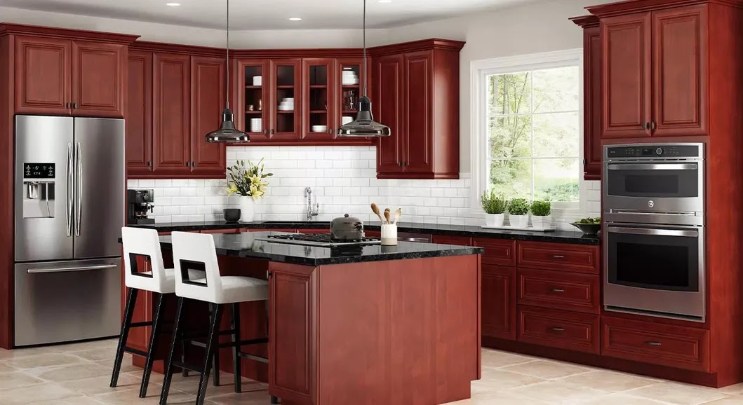 I shape kitchen cabinet simple design for small kitchen apartment with modern style. Top Shipping Kitchen Hanging Cabinet Design Kitchen Cabinet Designs Solid Wood Cabinet Handles Matte Black