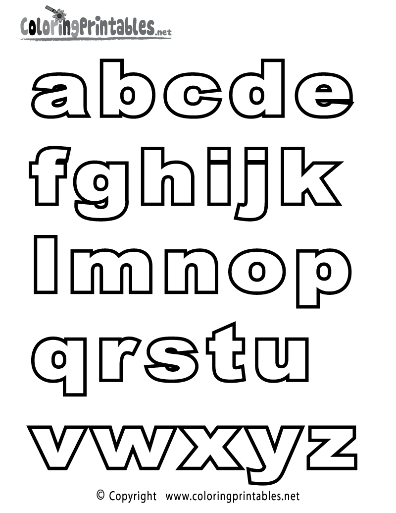 Download Free Printable Alphabet Coloring Pages For Kids Drawing With Crayons