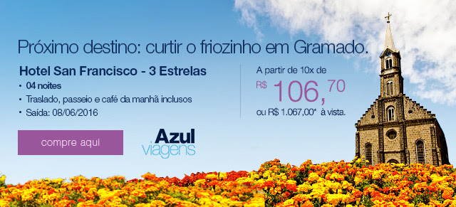 A Azul tem as melhores ofertas.