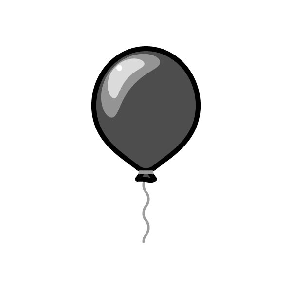 美しい花の画像 新着風船 イラスト 白黒 無料