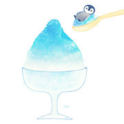 無料ダウンロード ペンギン かき氷 イラスト かわいい
