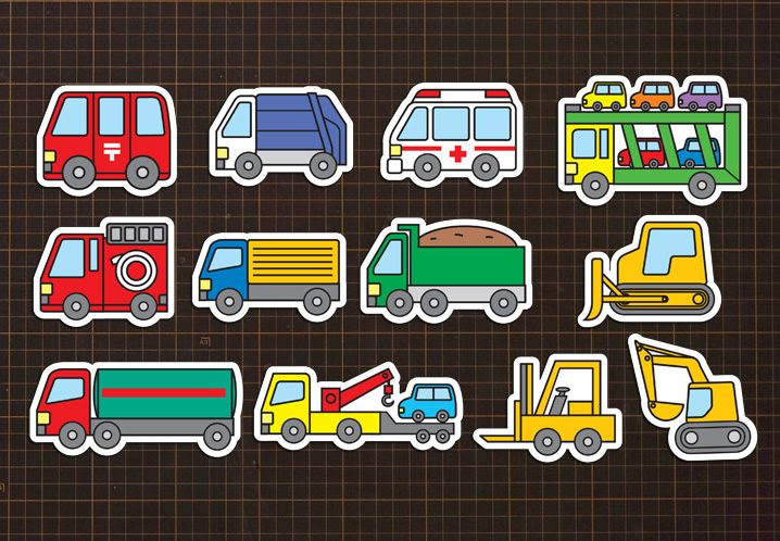 すべての動物の画像 ユニーク働く車 イラスト 白黒