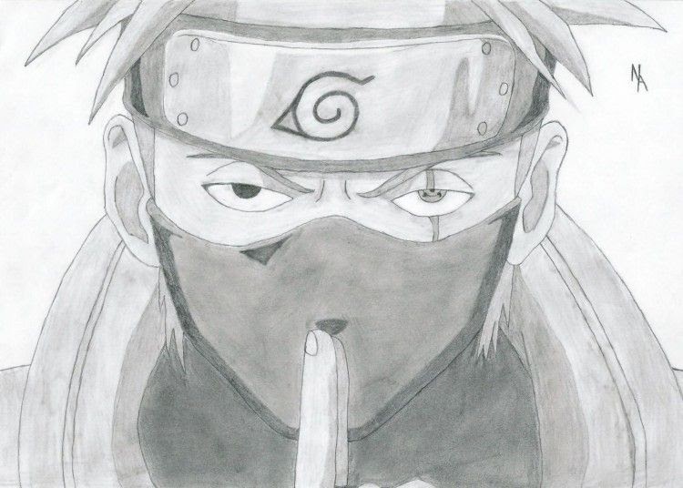 Naruto Dessin Facile Kakashi  Dessin Facile