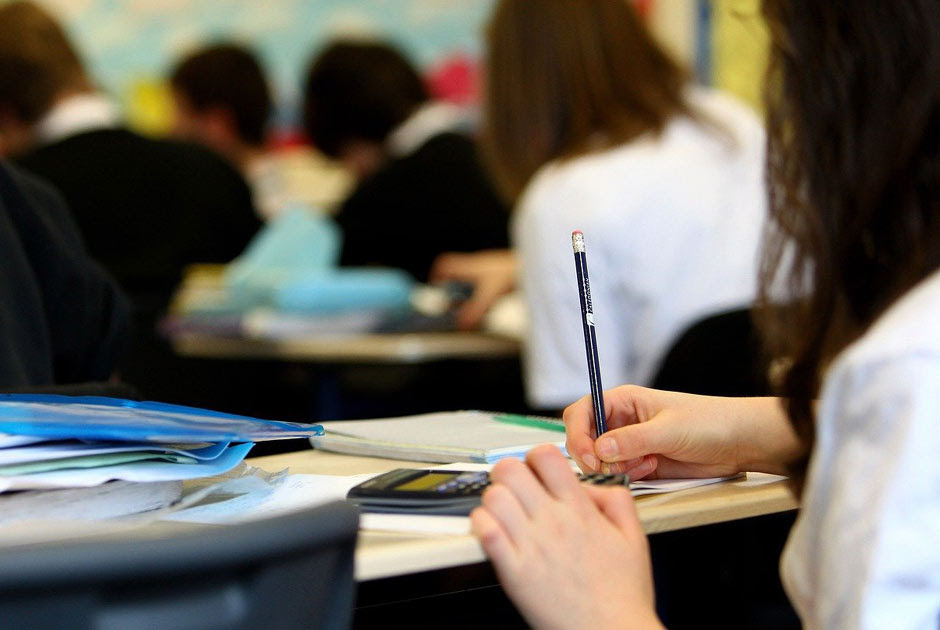 Students in a classroom