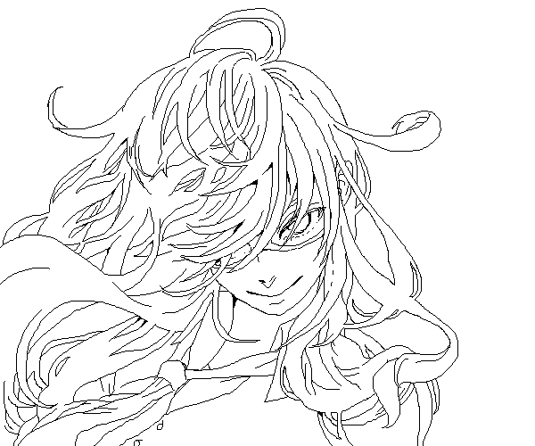 最新 髪 なびく イラスト Mantapoirasutogazo