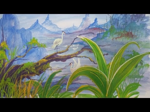 Ketahui Melukis pemandangan aquarel watercolor Video 