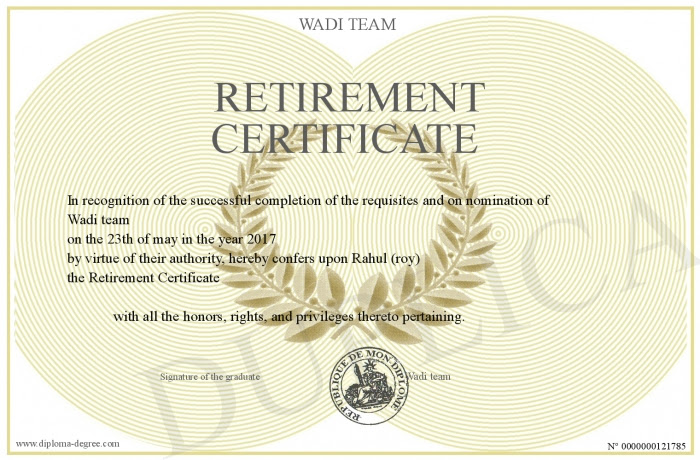 Welcome to the division of continuing education (dce), where lifelong learning is at the core of everything we do. Retirement Certificate