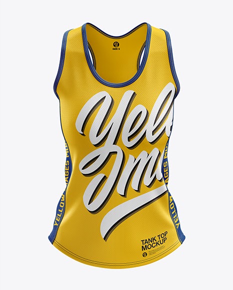 Download Womens Running Singlet mockup Front View (PSD) Download 97 ...