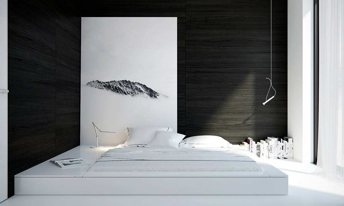 Besides impressed calm and elegant, black and white bedroom as two sides of a coin that can not be separated love gray, black, & white together=classy. 40 Beautiful Black White Bedroom Designs