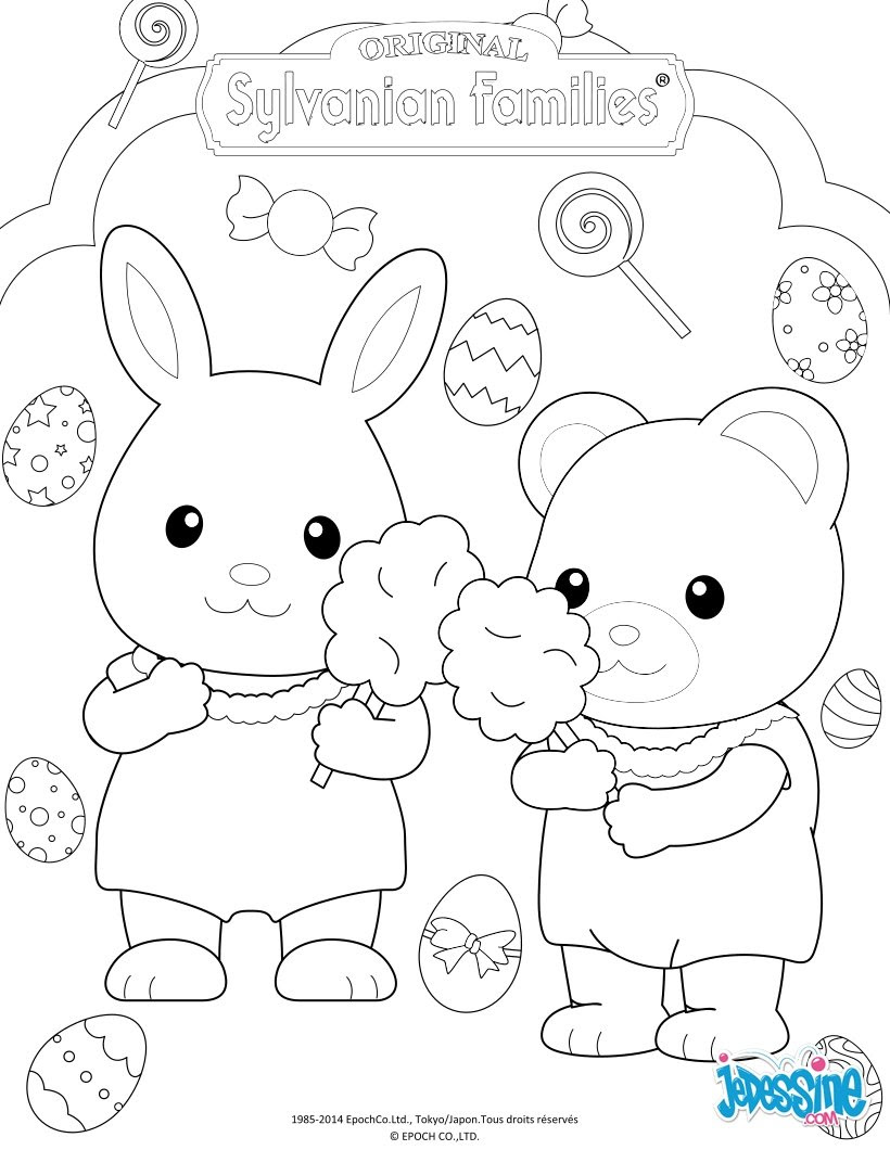 最高のイラスト画像 綺麗な塗り絵 シルバニア ファミリー イラスト