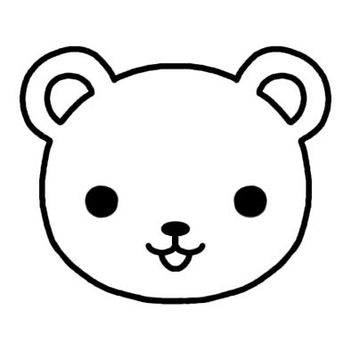 新鮮な動物 顔 イラスト 白黒 動物ゾーン