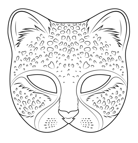 Kostenlose malvorlagen zum ausdrucken und ausmalen. Ausmalbild Gepard Maske Ausmalbilder Kostenlos Zum Ausdrucken