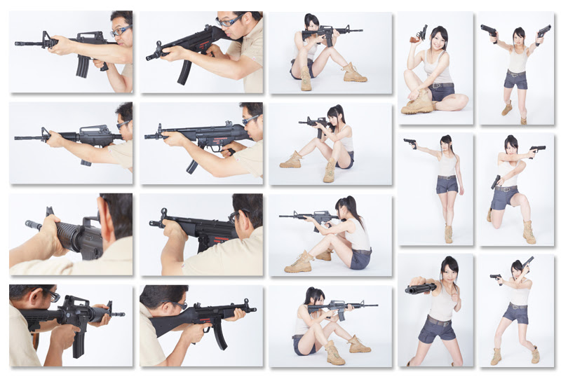 Kasword 銃を構える ポーズ イラスト