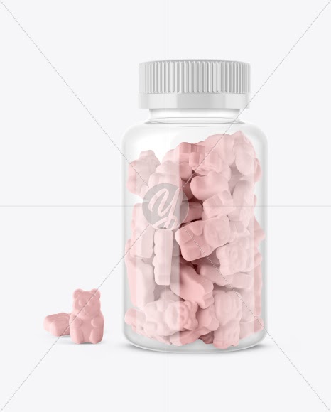 Download Download Gummy Bears Plastic Jar Mockup Psd