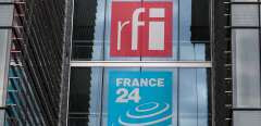 (FILES) This file photo taken on April 9, 2019 shows the headquarters of French national audiovisual media company group, France Medias Monde (FMM), formerly named Audiovisuel Exterieur de la France (AEF), which includes Radio France Internationale (RFI), live news channel France 24 and Monte Carlo Doualiya (MCD), a French Arabic-speaking radio station at Issy-les-Moulineaux, near Paris. - RFI and France 24, banned from broadcasting in Mali since March 17, have been definitively suspended in the country, the France Medias Monde group, parent company of two media, announced on April 27, 2022. (Photo by KENZO TRIBOUILLARD / AFP)