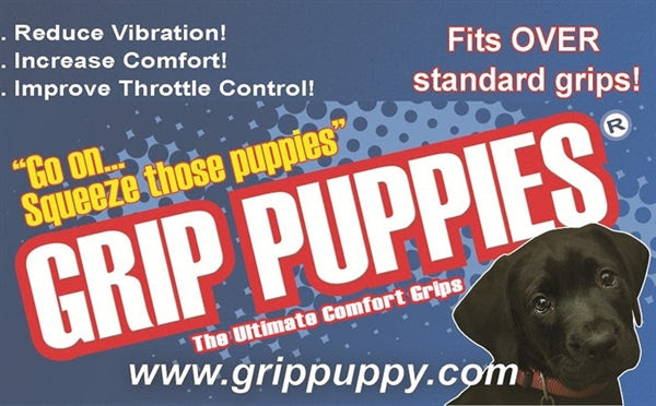 They were a little easier for me to put on vs the grip puppies, but both very similar. Grip Puppies Motorcycle Innovations