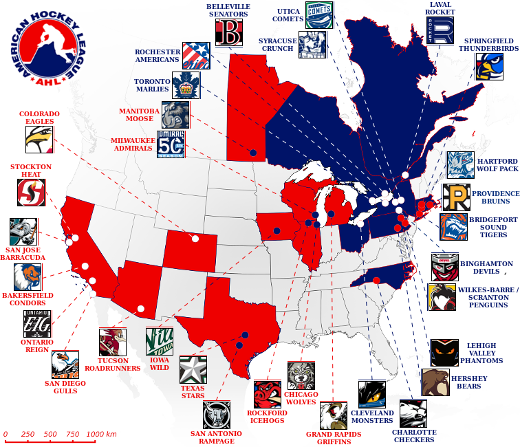 What does the divisional realignment look like? Elite Prospects American Hockey League Ahl
