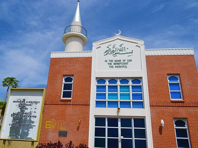 Mareeba mosque graffiti