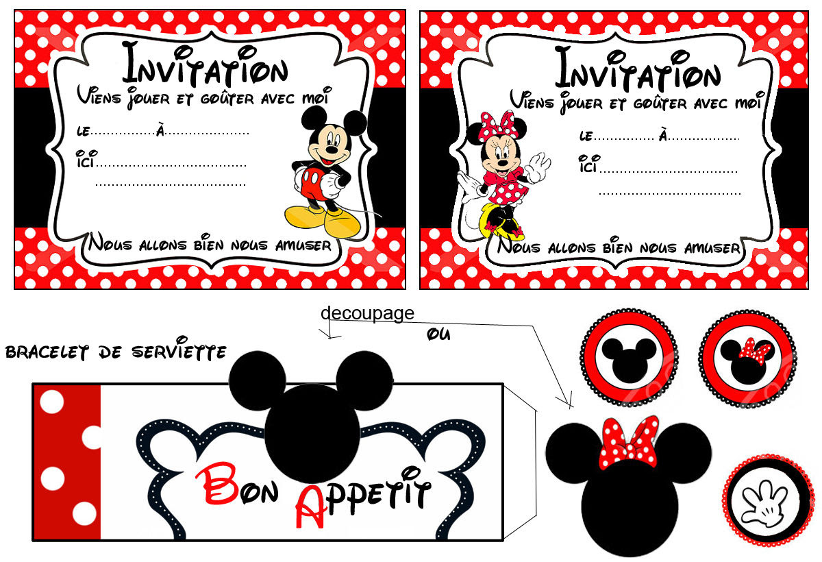 Carte Anniversaire Minnie Imprimer Minnie Fiolazoezoey Blog