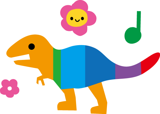 動物画像無料 エレガント恐竜 イラスト かわいい 正面